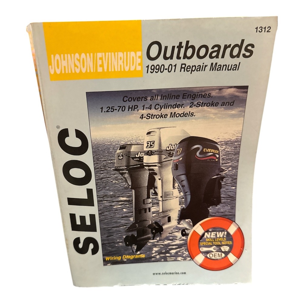 Seloc Repair Manual Johnson Evinrude Outboards 1990-01 OS White 1312 Wiring
